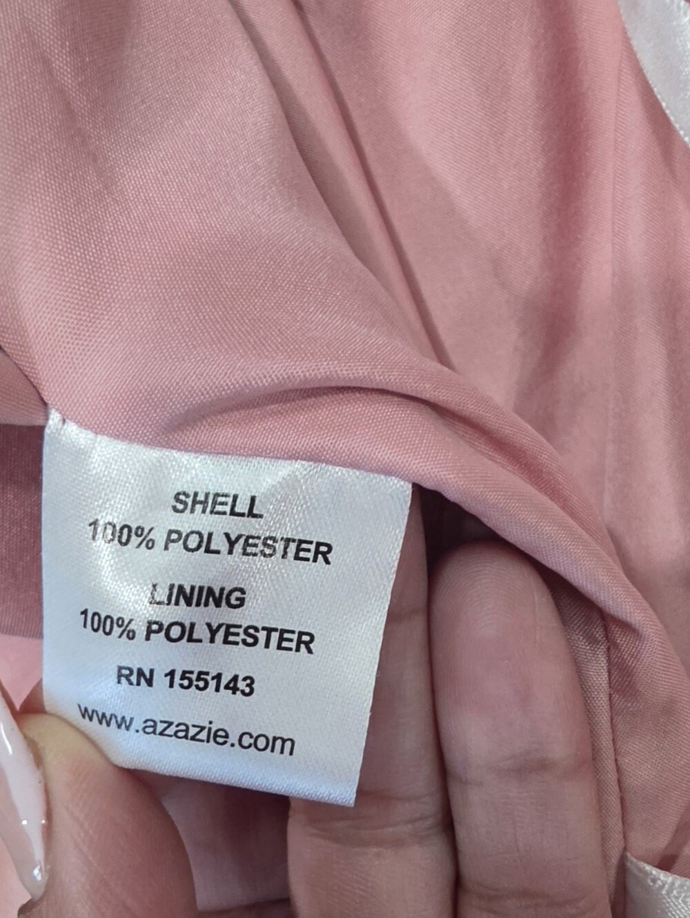 Azazie Blush Pink Satin Evening  Gown Sweetheart Neckline Slit Size A12 - Picture 8 of 10